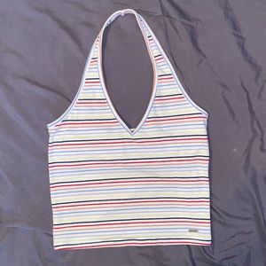 Striped Hollister Halter Top